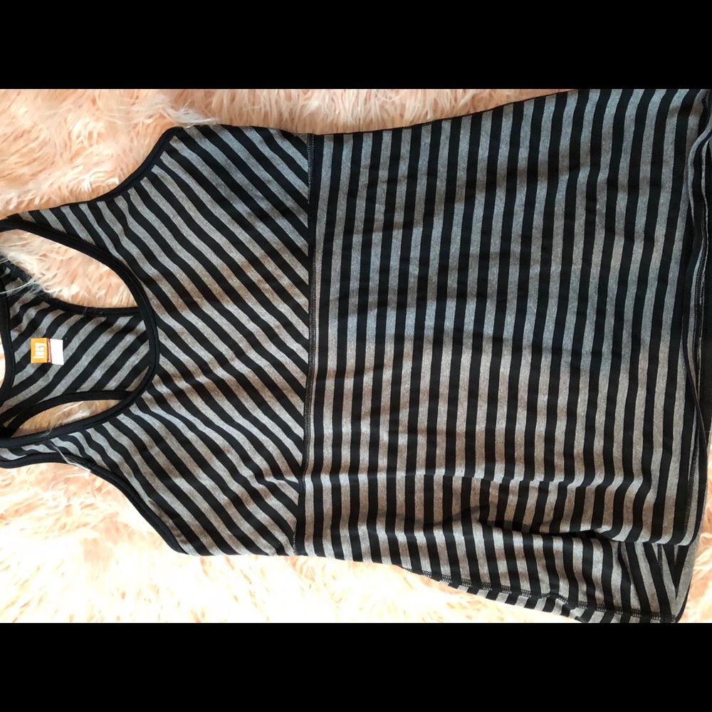 Lucy black and gray Workout Top